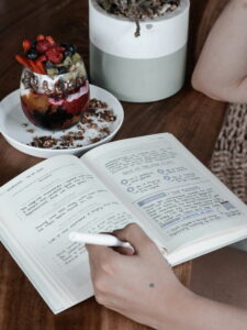 journaling. healthy habits