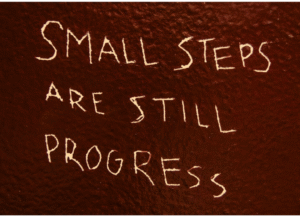 smal steps are still preograms, healthy habits building